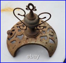 Antique G. Dockash Cast Iron Parlor Wood Stove Finial Topper