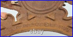 Antique G. Dockash Cast Iron Parlor Wood Stove Finial Topper