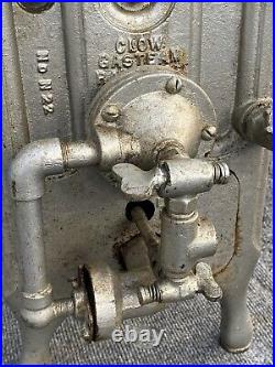 Antique Gas Portable Gas Fired Steam Cast Iron Heater Circa 1930