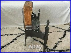 Antique Gas Space Heater 1929 W. L. Sharp Cast Iron Stove Fireplace Insert