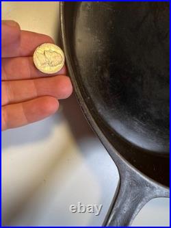 Antique Gate Mark Cast Iron Skillet Pan Fancy Ornate Handle Gatemark Civil War