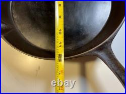 Antique Gate Mark Cast Iron Skillet Pan Fancy Ornate Handle Gatemark Civil War