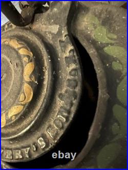 Antique Gate Marked Cast Iron Tea Kettle The Favorite Stove & Range Co Piqua O