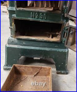 Antique German Rheirland N0. 90 Cast Iron Wood Burning Stove