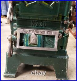 Antique German Rheirland N0. 90 Cast Iron Wood Burning Stove