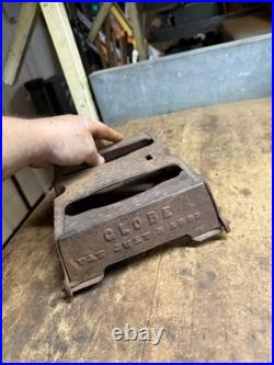 Antique Globe PAT July 5 1881 Cast Iron Stove Heater Sad Iron Double Twin USA