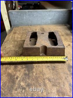 Antique Globe PAT July 5 1881 Cast Iron Stove Heater Sad Iron Double Twin USA
