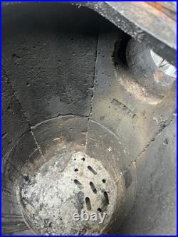 Antique Godin French Enamel Cast Iron Coal Or Wood Stove BEAUTIFUL Parlor Stove