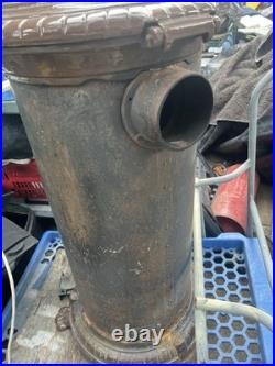 Antique Godin French Enamel Cast Iron Coal Or Wood Stove BEAUTIFUL Parlor Stove