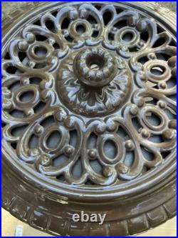 Antique Godin French Enamel Cast Iron Coal Or Wood Stove BEAUTIFUL Parlor Stove