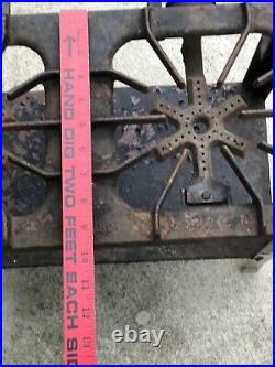 Antique Griswold Cast Iron 2 Burner Gas Stove PATT 186