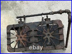 Antique Griswold Cast Iron 2 Burner Gas Stove PATT 186