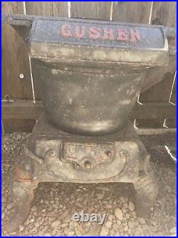 Antique Gusher Cast Iron Stove