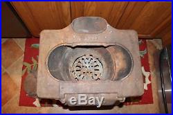 Antique HOT POT Cast Iron Stove Coal Charcoal Wood Cooking Stove Country Decor