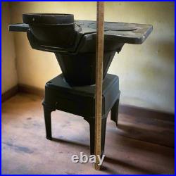 Antique H. W. L, Cast Iron Stove, No. 162 RB, 20.25 x 20 x 24.5 Antique H. W. L, Cast Iron Stove, No. 162 RB, 20.25 x 20 x 24.5