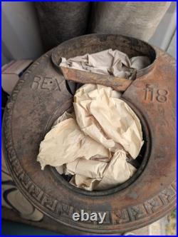 Antique Hanks Stove & Range Co. REX No. 18 Cast Iron Parlor Stove