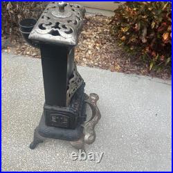 Antique Jewett Reflex Cast Iron Gas Parlor Stove