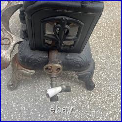 Antique Jewett Reflex Cast Iron Gas Parlor Stove