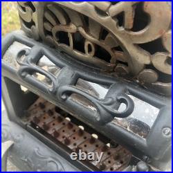 Antique Jewett Reflex Cast Iron Gas Parlor Stove