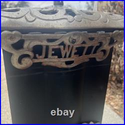 Antique Jewett Reflex Cast Iron Gas Parlor Stove