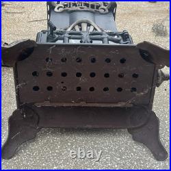 Antique Jewett Reflex Cast Iron Gas Parlor Stove