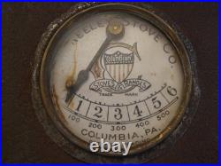 Antique Keeley Stove Co. Columbian Epoch Cast Iron Stove Thermometer Plate