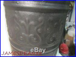 Antique Kerosene Oil Heater Stove Ornate Cast Iron & Tin Unusual