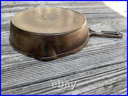 Antique LEVEL 8 WAPAK INDIAN LOGO HOLLOWARE Heat Ring Cast Iron Skillet VG Logo Antique LEVEL 8 WAPAK INDIAN LOGO HOLLOWARE Heat Ring Cast Iron Skillet VG Logo