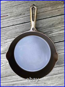 Antique LEVEL 8 WAPAK INDIAN LOGO HOLLOWARE Heat Ring Cast Iron Skillet VG Logo Antique LEVEL 8 WAPAK INDIAN LOGO HOLLOWARE Heat Ring Cast Iron Skillet VG Logo