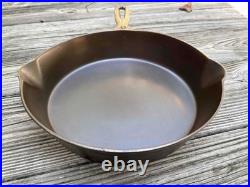 Antique LEVEL 8 WAPAK INDIAN LOGO HOLLOWARE Heat Ring Cast Iron Skillet VG Logo Antique LEVEL 8 WAPAK INDIAN LOGO HOLLOWARE Heat Ring Cast Iron Skillet VG Logo