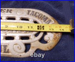 Antique Leavenworth Omaha Denver Tacoma St Paul Wood Stove Cast Iron Plaque