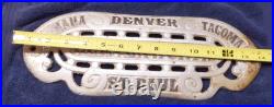 Antique Leavenworth Omaha Denver Tacoma St Paul Wood Stove Cast Iron Plaque
