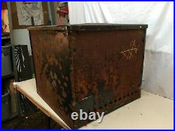 Antique/Metal Porcelain Gas Stove Oven Box Ivanhoe Stoves Primitive wood Box