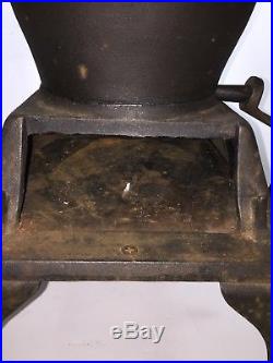 Antique Midget Atlanta Cast Iron Laundry Stove #8 Good Antique Condition