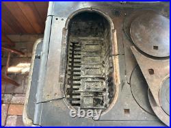 Antique Modern Glenwood E Cast Iron Cook Stove, No. 508 E (1905), With Tools