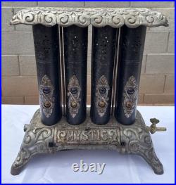 Antique Mystic Jewel Cast Iron Gas Parlor Stove Heater Model No. 40 Untested