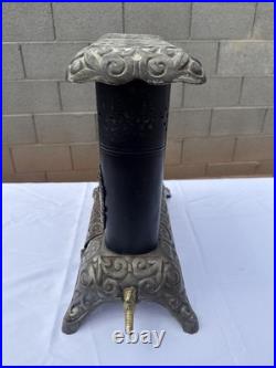 Antique Mystic Jewel Cast Iron Gas Parlor Stove Heater Model No. 40 Untested
