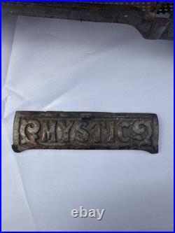 Antique Mystic Jewel Cast Iron Gas Parlor Stove Heater Model No. 40 Untested