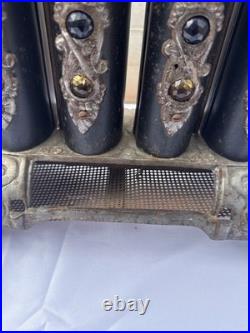 Antique Mystic Jewel Cast Iron Gas Parlor Stove Heater Model No. 40 Untested