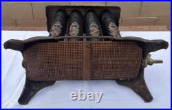 Antique Mystic Jewel Cast Iron Gas Parlor Stove Heater Model No. 40 Untested