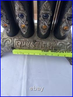 Antique Mystic Jewel Cast Iron Gas Parlor Stove Heater Model No. 40 Untested