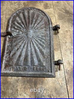 Antique Old 1800s T&P Parlor Wood Stove Cast Iron Door Ornate Part Albany NY USA