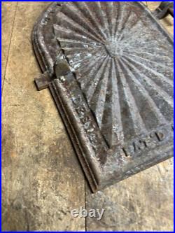 Antique Old 1800s T&P Parlor Wood Stove Cast Iron Door Ornate Part Albany NY USA