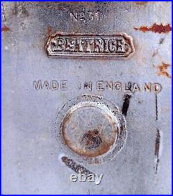Antique Old Beatrice No31 Kerosene Enamel Coated Cast Iron Camping Stove England