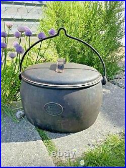 Antique Old Cast Iron Cooking Pot Stove Gypsy 3 1/2 Gallon A Kenrick & Sons