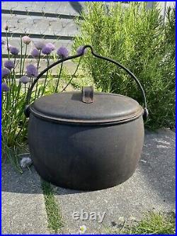 Antique Old Cast Iron Cooking Pot Stove Gypsy 3 1/2 Gallon A Kenrick & Sons
