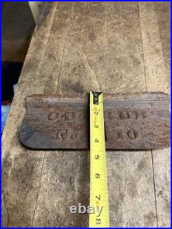 Antique Old Cherub No 10 Parlor Wood Stove Cover Panel Door Cast Iron Parts USA