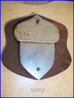 Antique Original Acorn Cast Iron Stove Parts Burner Covers Damper Handle Emblem