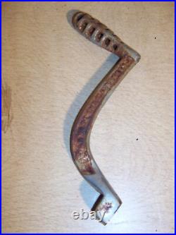 Antique Original Acorn Cast Iron Stove Parts Burner Covers Damper Handle Emblem