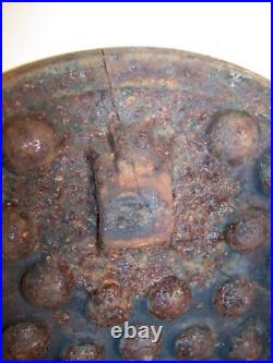 Antique Original Acorn Cast Iron Stove Parts Burner Covers Damper Handle Emblem